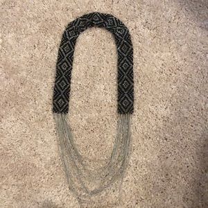 Long necklace with beading